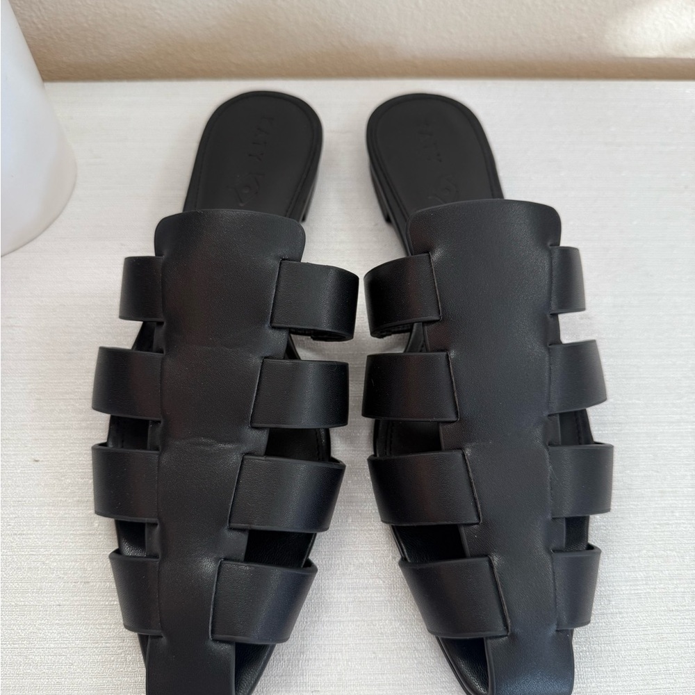 Katy Perry Collections Black Fisherman Mules - Picture 2 of 9